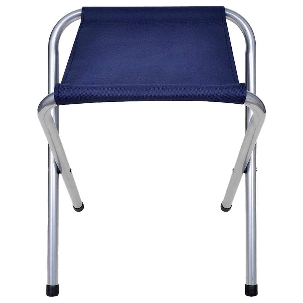 campingbord og 4 klapstole højdejustérbart 120 x 60 cm