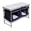 sammenklappeligt campingbord med aluminiumstel