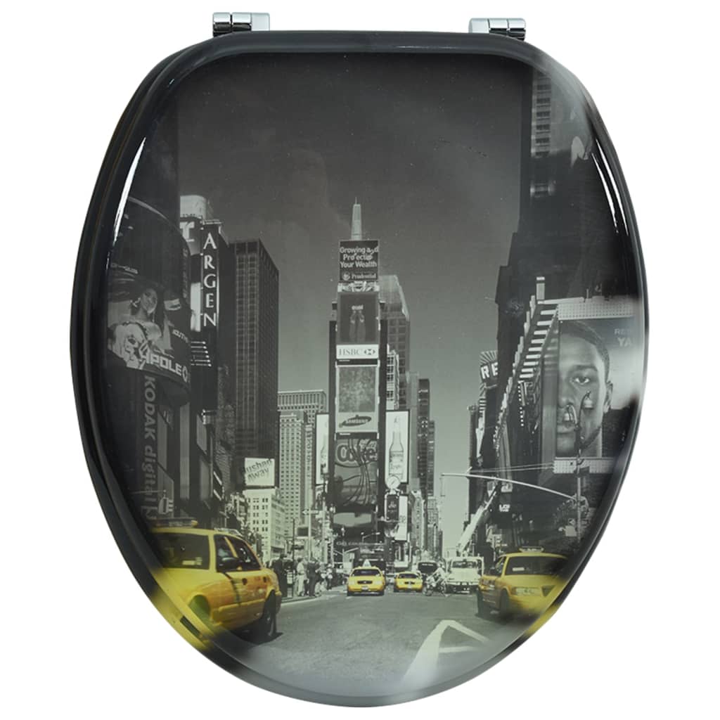Toiletbræt med MDF Låg New York Design