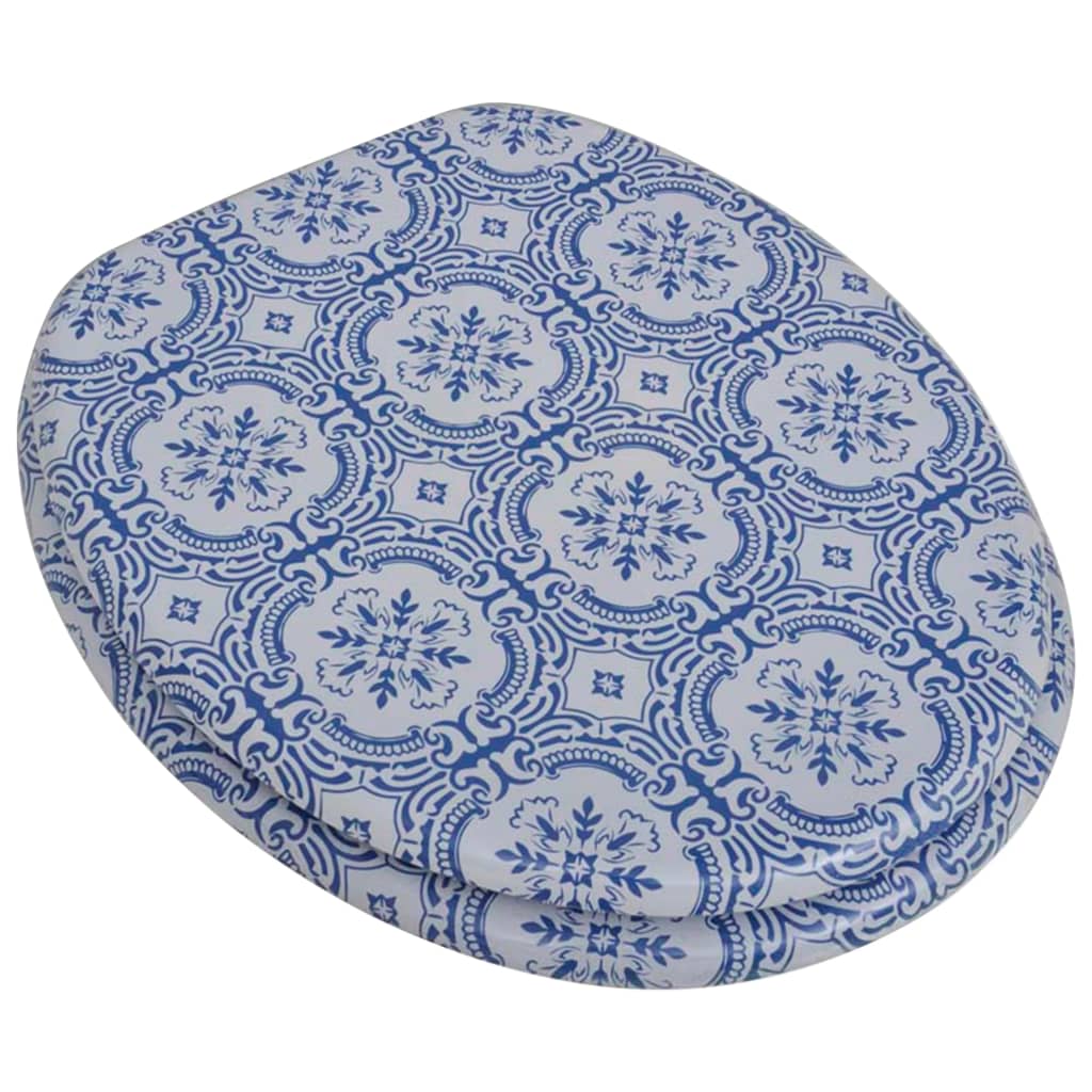 Toiletsæde med MDF-låg porcelænsdesign