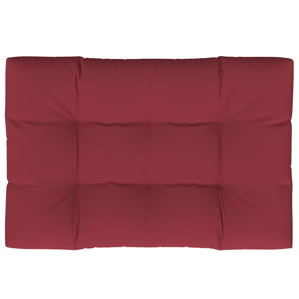 pallehynde 120x80x12 cm stof vinrød