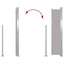 sidemarkise til terrasse 160x300 cm grå