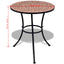 bistrobord 60 cm mosaik terracotta