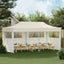 foldbart pop up-festtelt 3 x 6 m cremefarvet