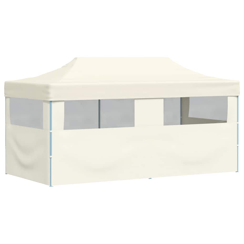foldbart pop up-festtelt 3 x 6 m cremefarvet