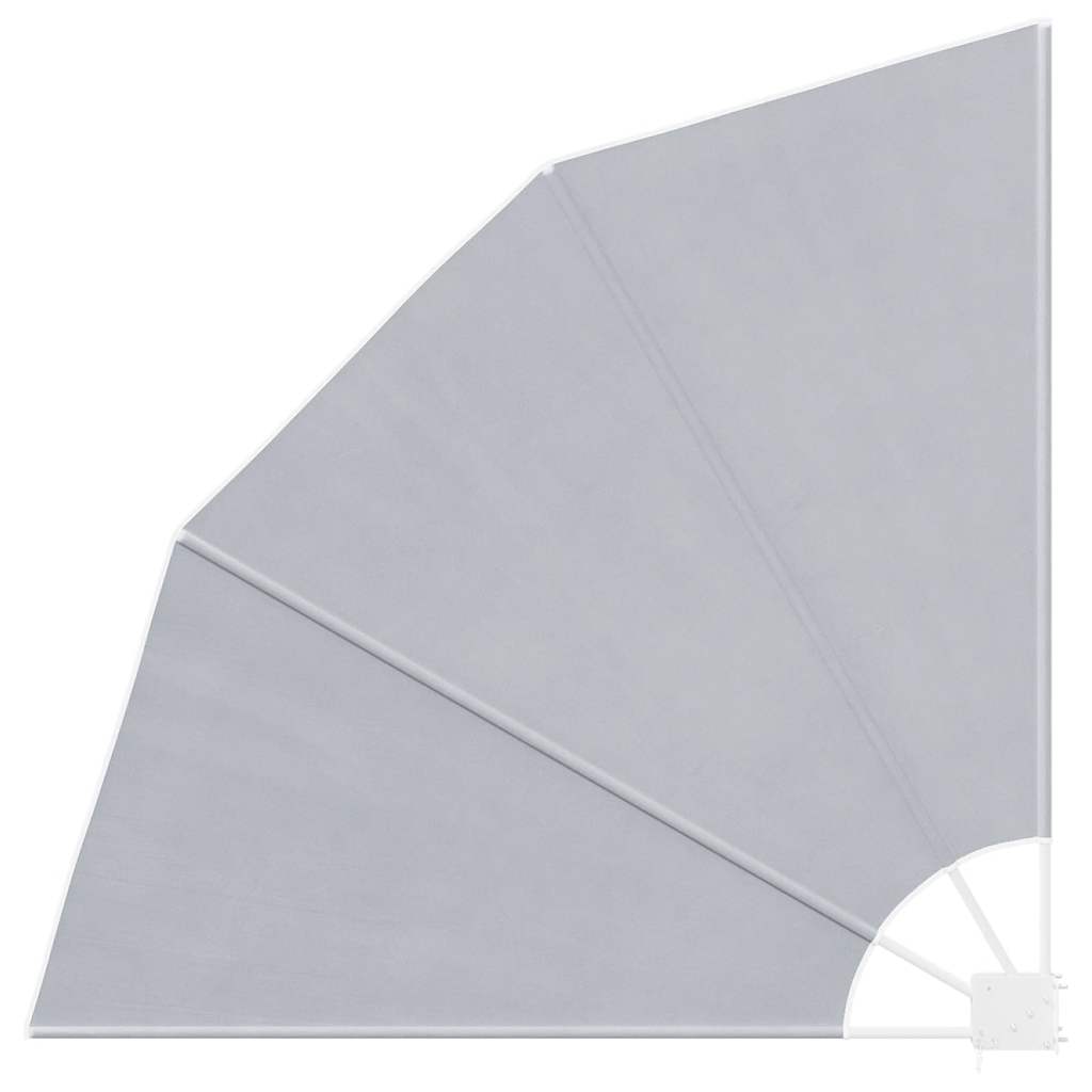 sammenklappelig sidemarkise til altan grå 140 x 140 cm