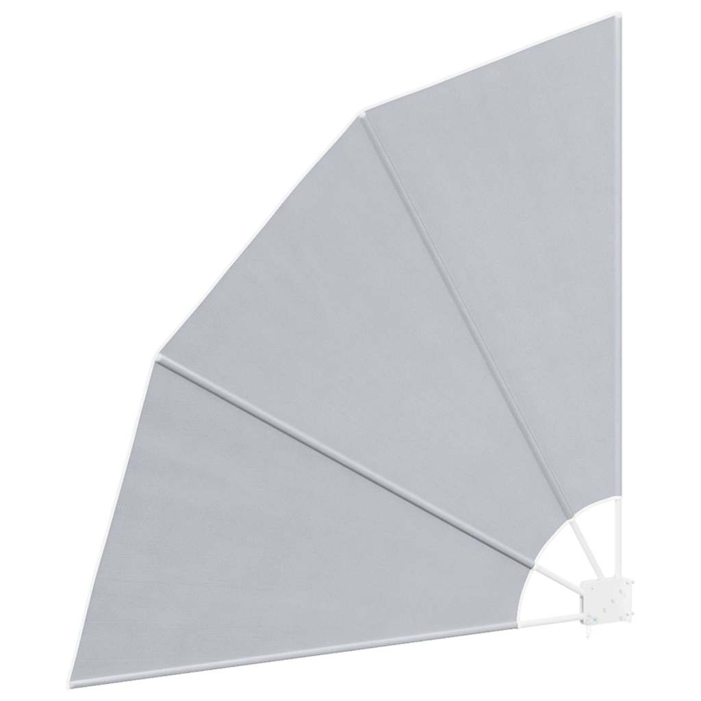 sammenklappelig sidemarkise til altan grå 140 x 140 cm