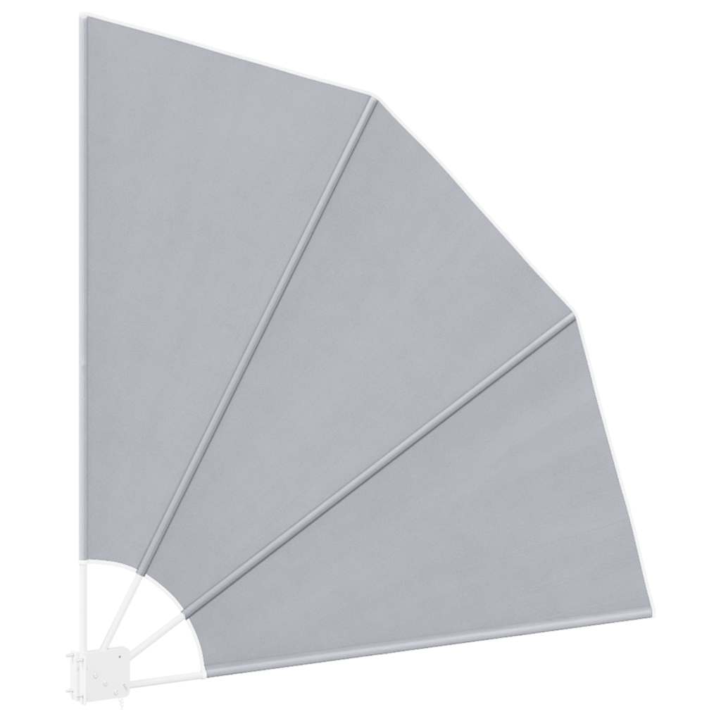 sammenklappelig sidemarkise til altan grå 140 x 140 cm