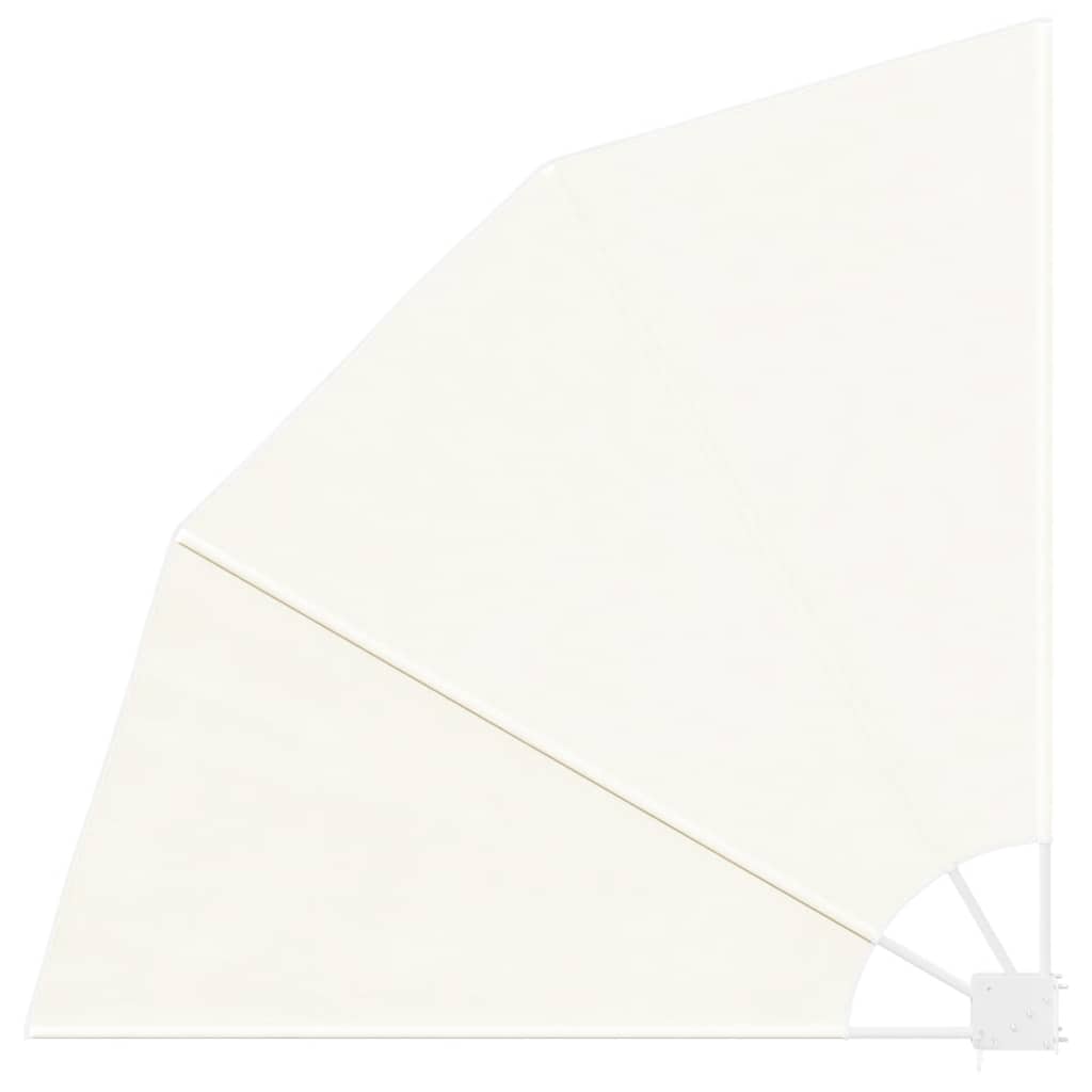 sammenklappelig sidemarkise til altan cremefarvet 140 x 140 cm