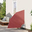 sammenklappelig sidemarkise til altan terracotta 140 x 140 cm