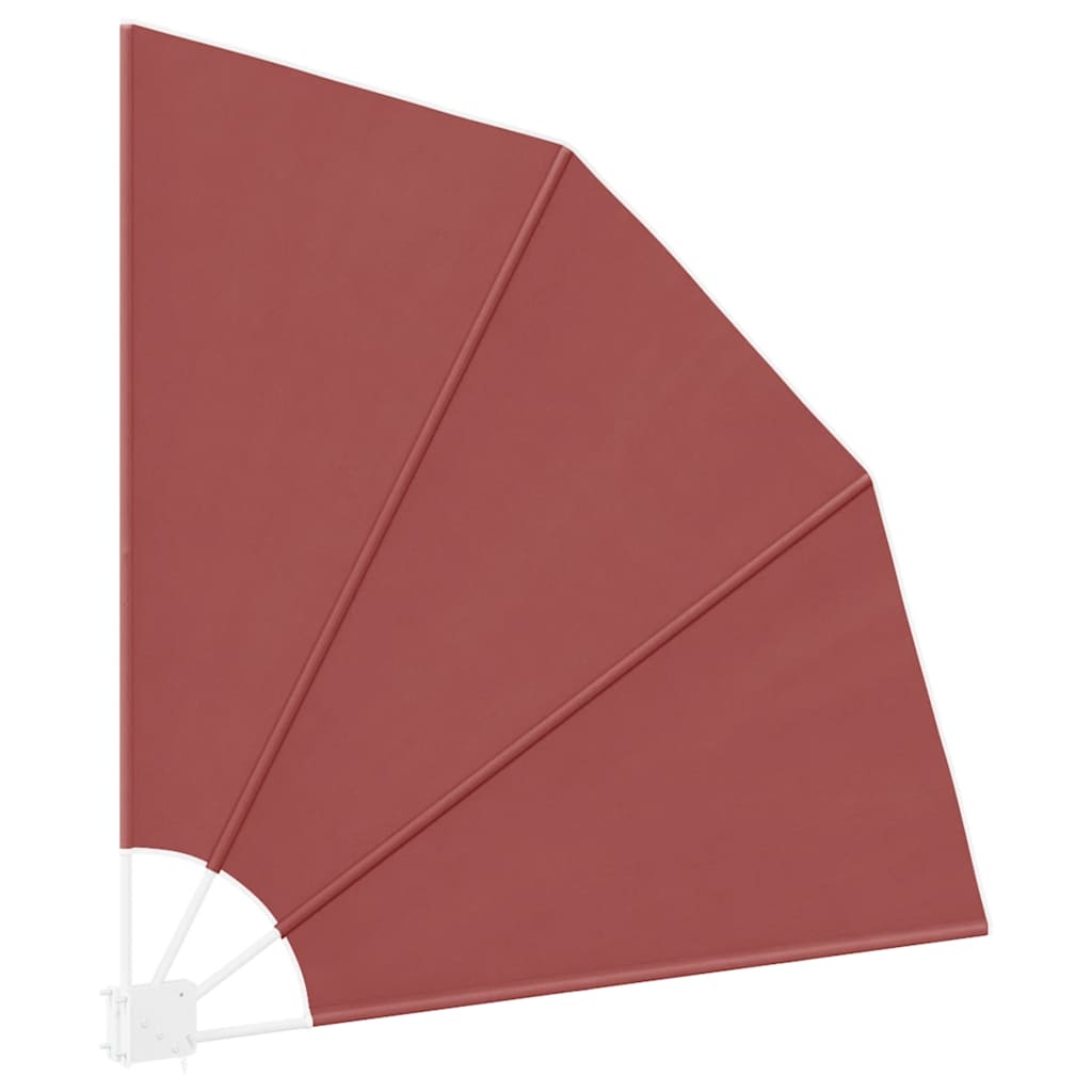 sammenklappelig sidemarkise til altan terracotta 140 x 140 cm