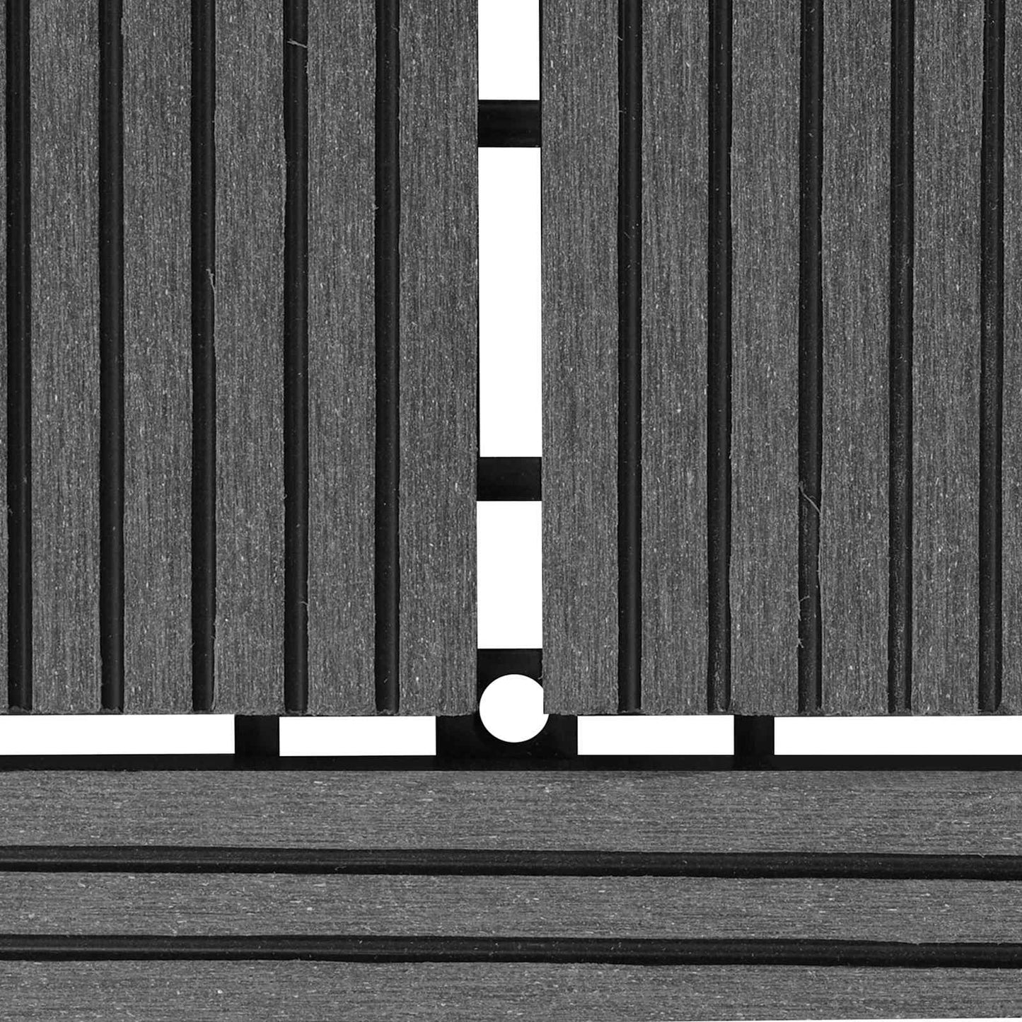 Terrasse Flise 11 stk. Grå 30 x 30 cm WPC