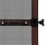 Svingbart insektnet Brun og sort 100 x 215 cm