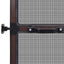 Svingbart insektnet Brun og sort 100 x 215 cm