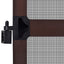 Svingbart insektnet Brun og sort 120 x 240 cm