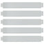 fleksibel bedkant 5 stk. 100x14 cm galvaniseret stål