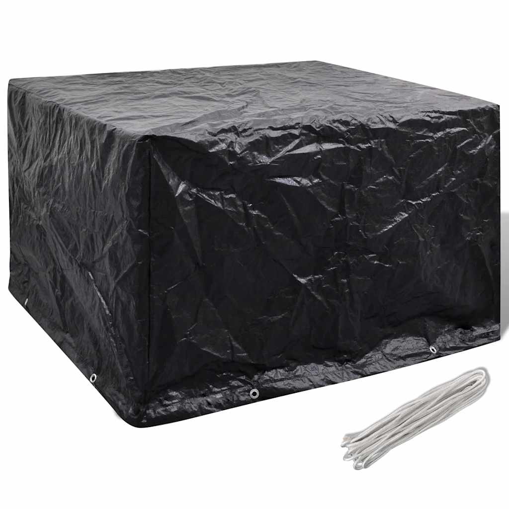 havemøbelovertræk 8 snørehuller 135x135x90 cm billede