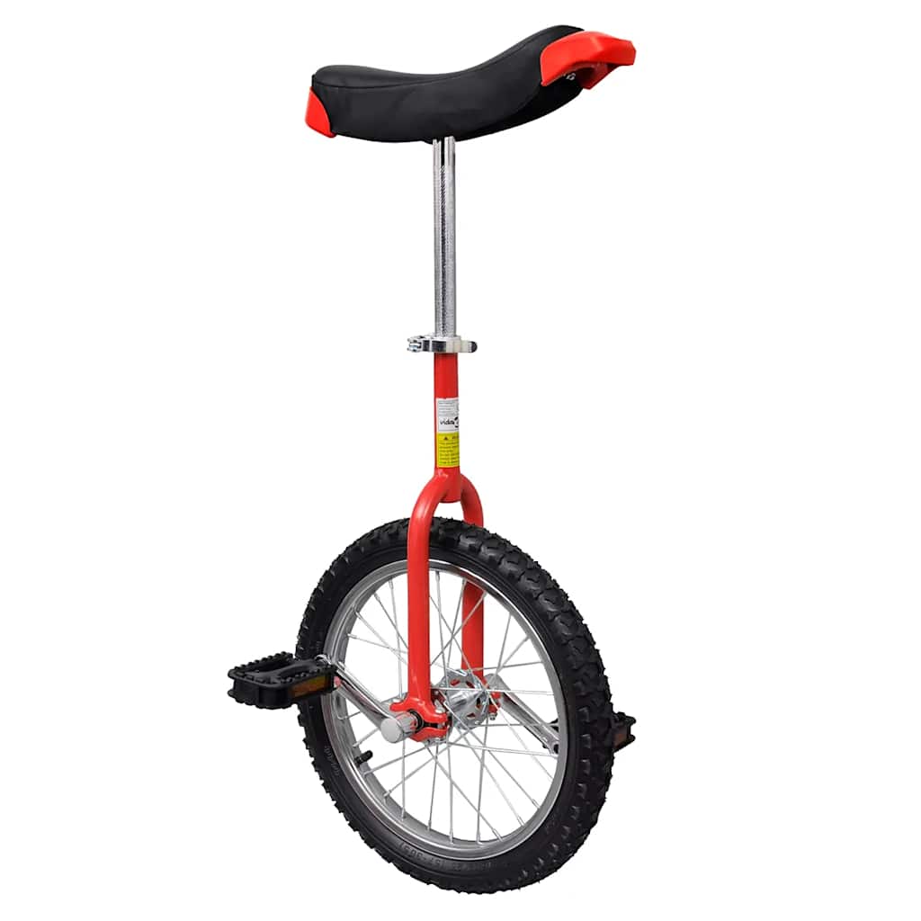 Ethjulet cykel 16 tommer justerbar rød billede