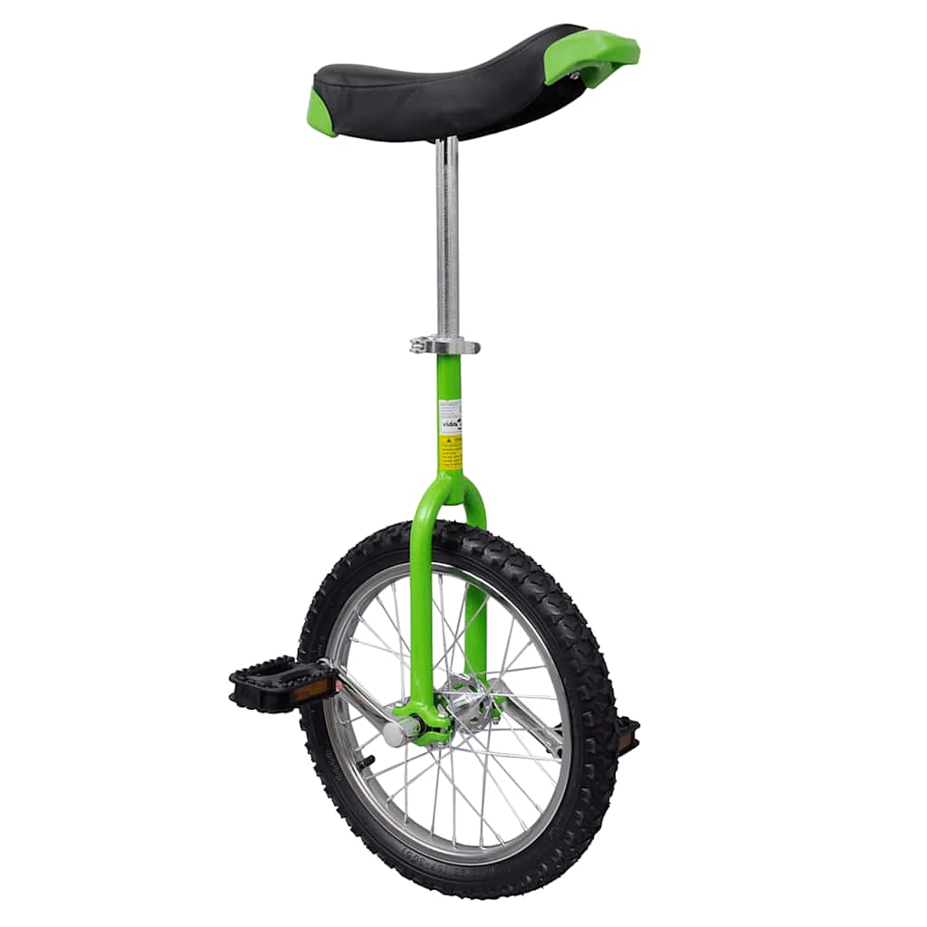 Ethjulet cykel 16 tommer justerbar grøn billede