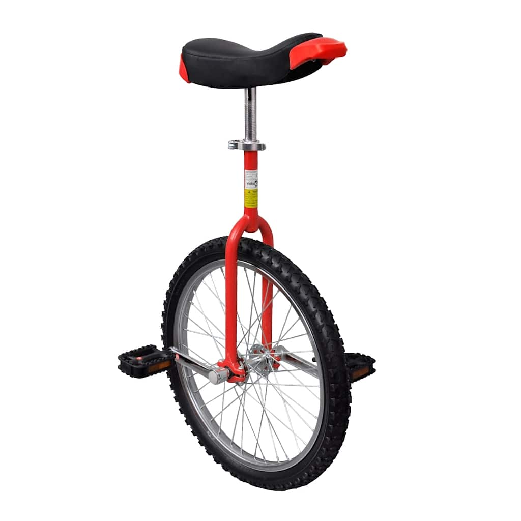 Ethjulet cykel 20 tommer justerbar rød billede