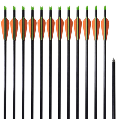pile til compoundbue 12 stk. 30" 0,8 cm glasfiber