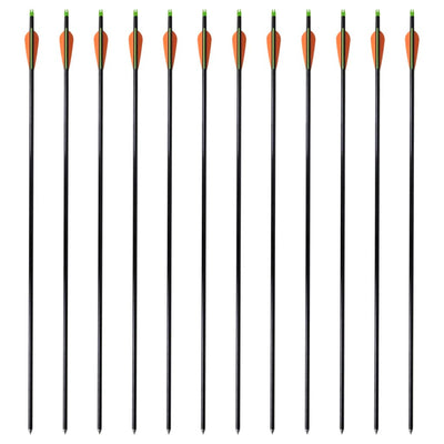 pile til compoundbue 12 stk. 30" 0,8 cm glasfiber