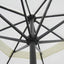 haveparasol med transportabel fod aluminium hvid
