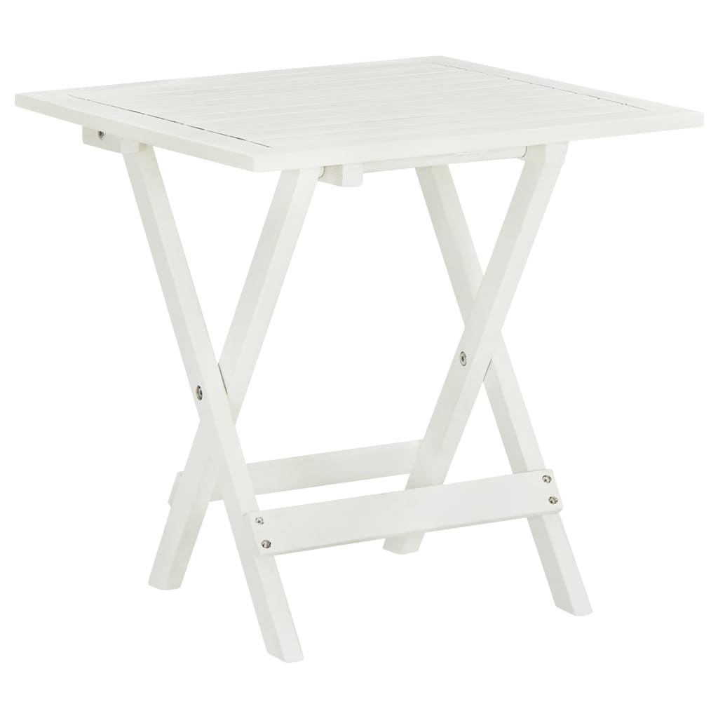 bistrobord massivt akacietræ 46x46x47 cm billede