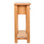 konsolbord 2 skuffer 83x30x73 cm massivt egetræ