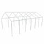 festtelt 12 x 6 m hvidt