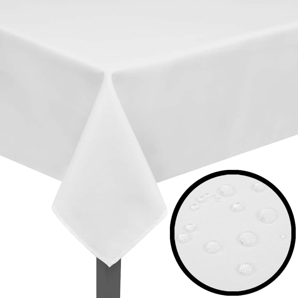 5 Bordduge Hvid 100 x 100 cm// billede
