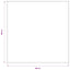 5 Bordduge Hvid 100 x 100 cm//