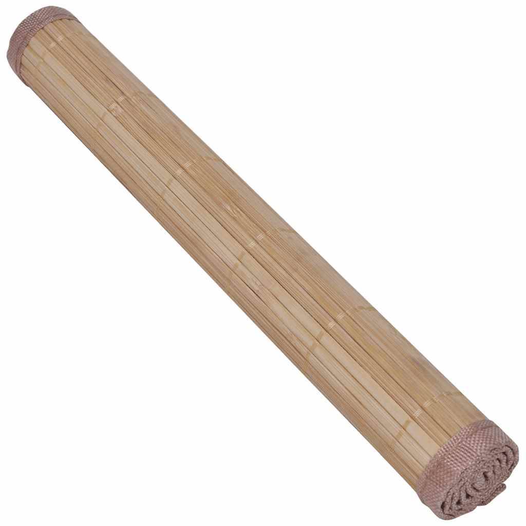 bambusdækkeservietter 6 stk. 30 x 45 cm brun