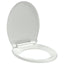 soft close-toiletsæde oval hvid