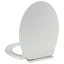 soft close-toiletsæde oval hvid