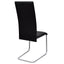 spisebordsstole 2 stk. cantilever-design kunstlæder sort