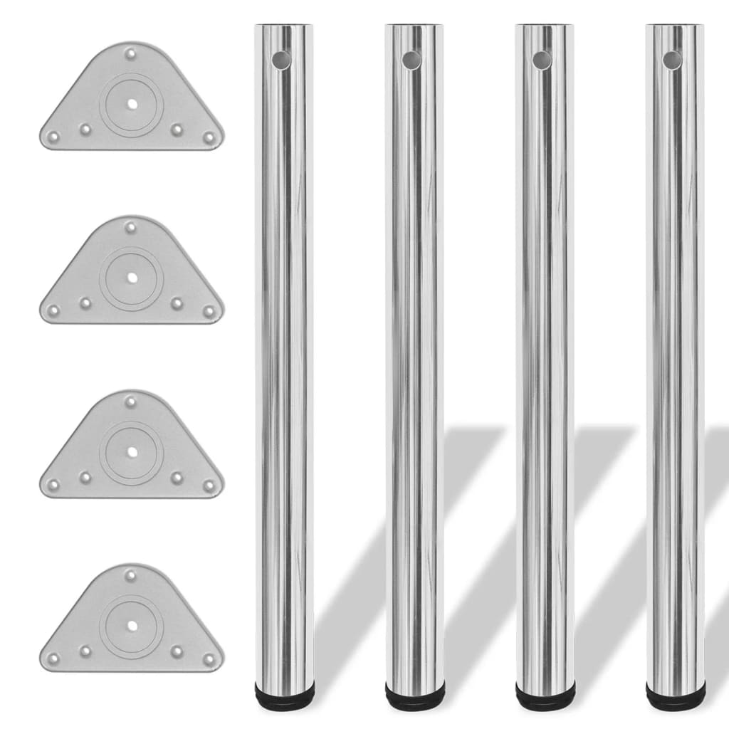 højdejustérbare bordben krom 1100 mm 4 stk. billede