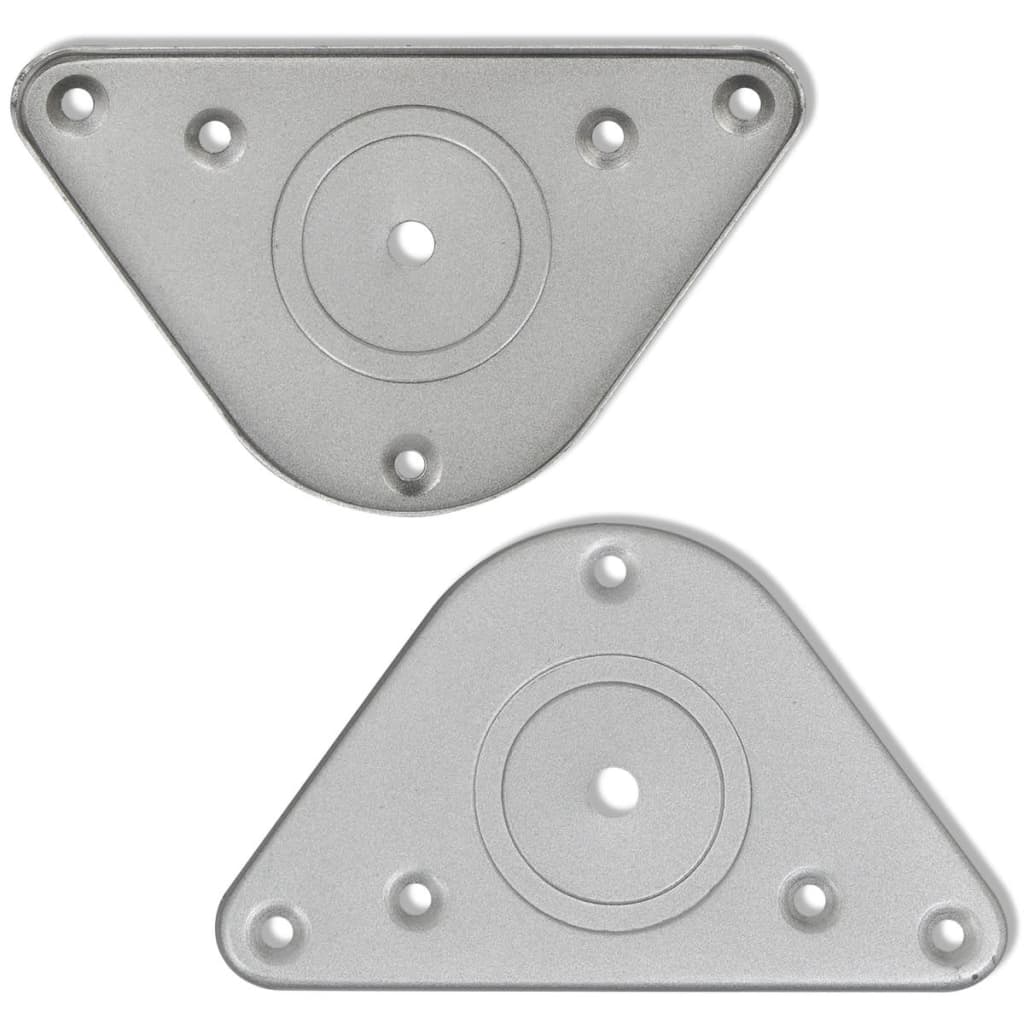 4 bordben, justerbar højde, krom, 1.100 mm