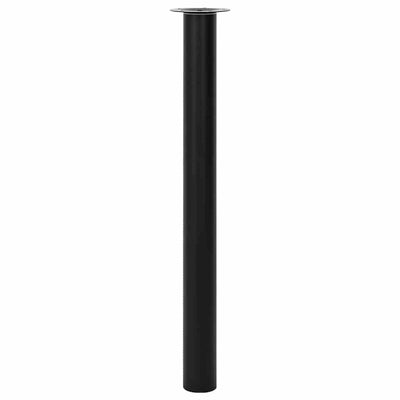 teleskopiske bordben i sort 710 mm - 1100 mm