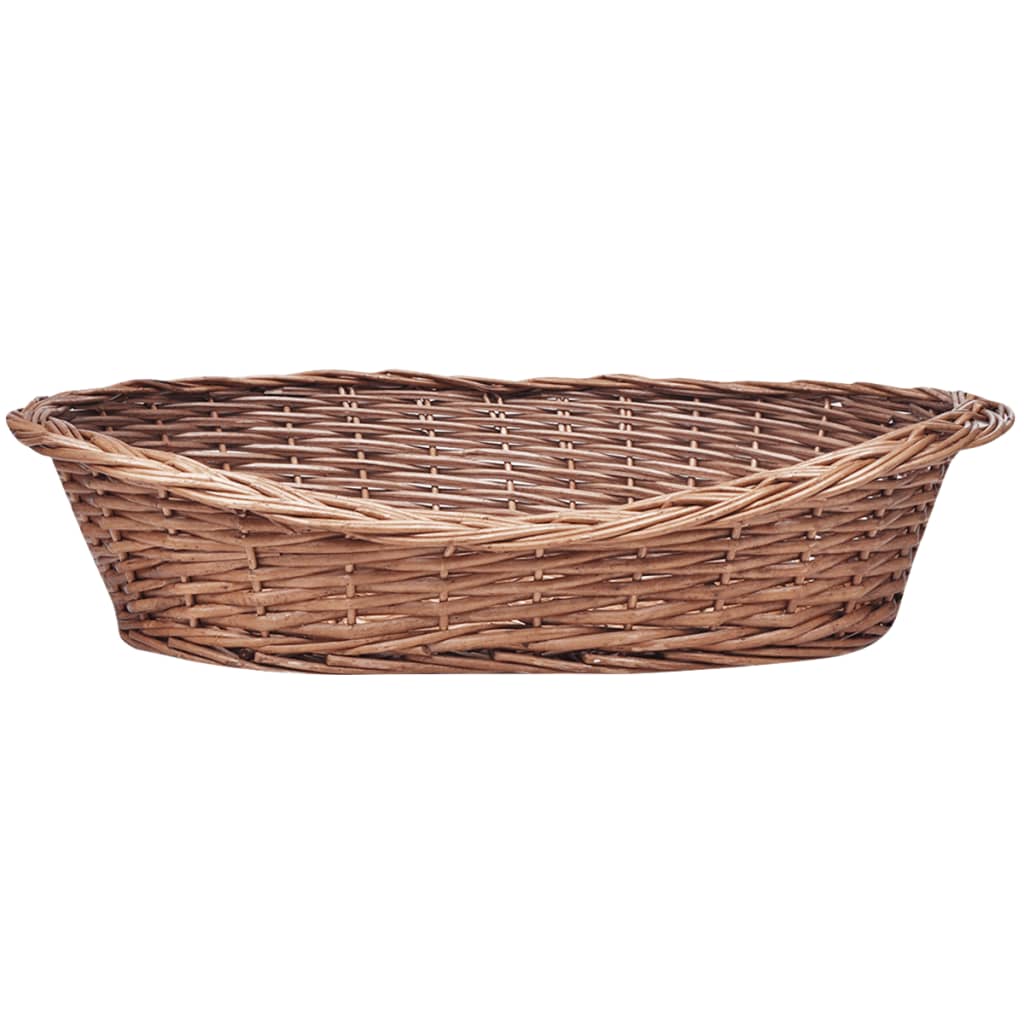 hundekurv 50 cm pileflet naturfarvet