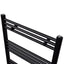 håndklæderadiator 600x764 mm centralvarme lige sort