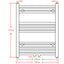 håndklæderadiator 600x764 mm centralvarme lige sort