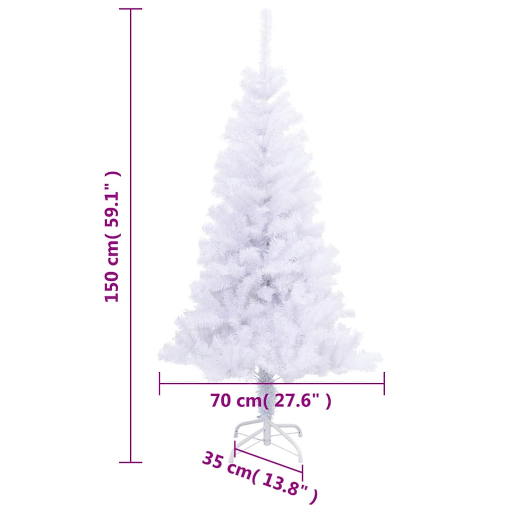 kunstigt juletræ med fod 150 cm 380 grene