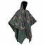 Vandtæt army-regnponcho til camping/vandreture camouflage