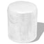 taburet/sidebord hamret aluminium sølvfarvet