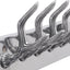Knagerække/hatte-/slipseholder i aluminium sølv