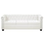 2-personers og 3-personers Chesterfield sofaer kunstlæder hvid