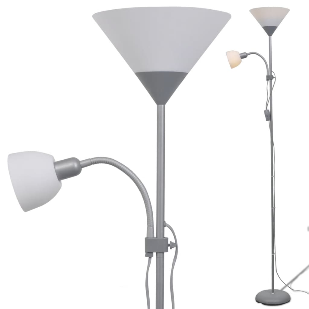 gulvlampe grå