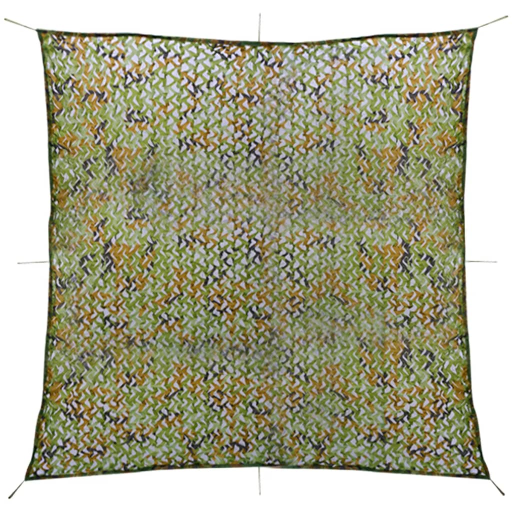 kamuflagenet med opbevaringspose, 3x3 m