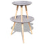 sofabordssæt i 2 dele 55 cm & 44 cm betongrå